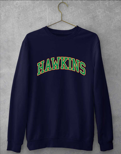 Oxford Navy - Hawkins High Arched Logo Sweatshirt