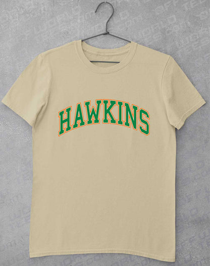 Sand - Hawkins High Arched Logo T-Shirt