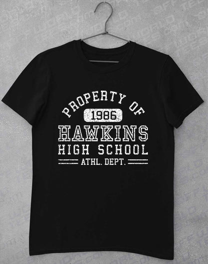 Black - Hawkins High School Athletics 1986 T-Shirt