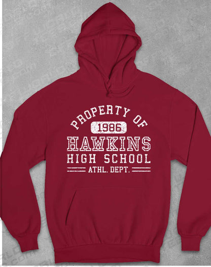 Burgundy - Hawkins High School Athletics 1986 Hoodie