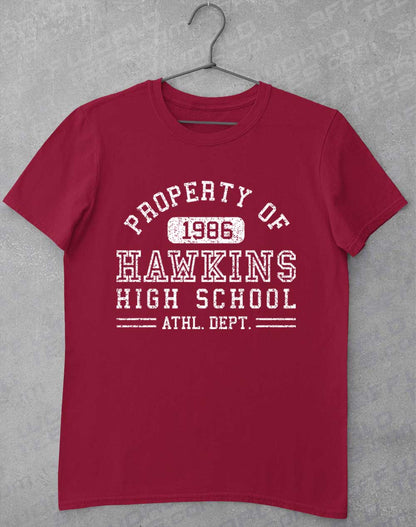 Cardinal Red - Hawkins High School Athletics 1986 T-Shirt