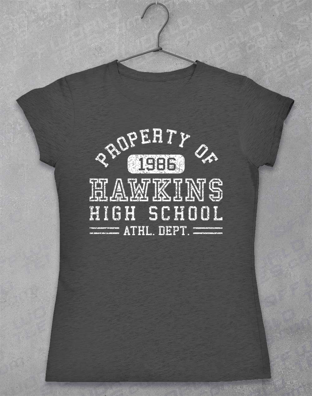 Dark Heather - Hawkins High School Athletics 1986 Women's T-Shirt