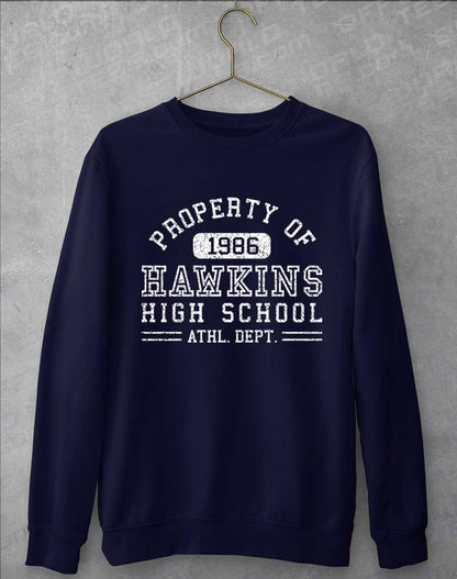 Oxford Navy - Hawkins High School Athletics 1986 Sweatshirt