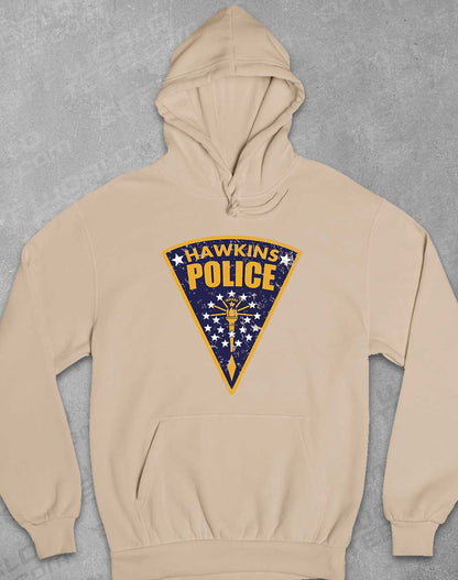 Desert Sand - Hawkins Police Shield Logo Hoodie