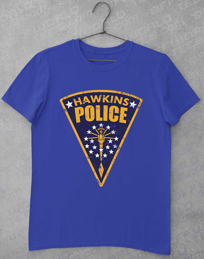 Royal - Hawkins Police Shield Logo T-Shirt