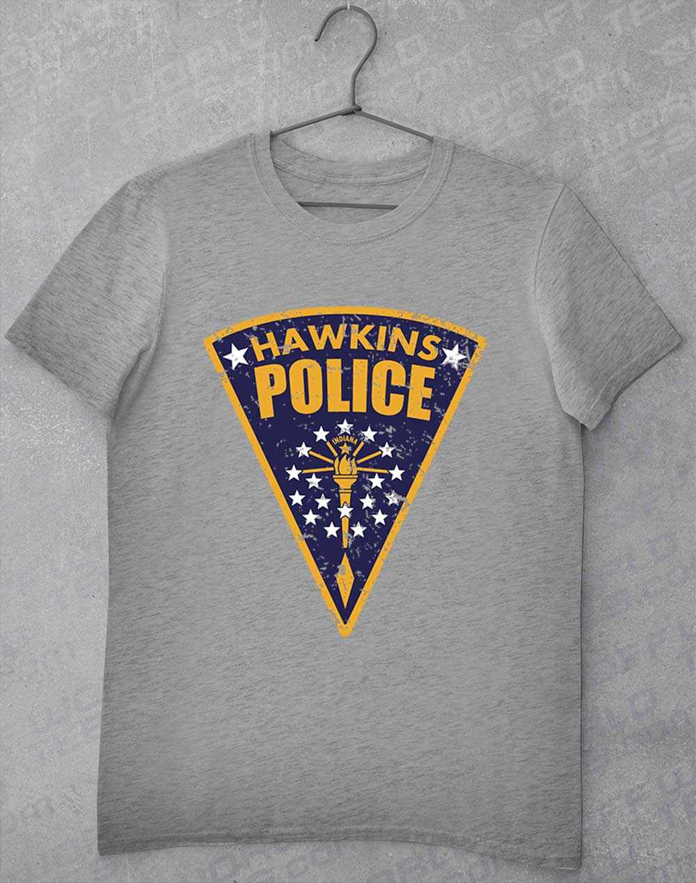 Sport Grey - Hawkins Police Shield Logo T-Shirt