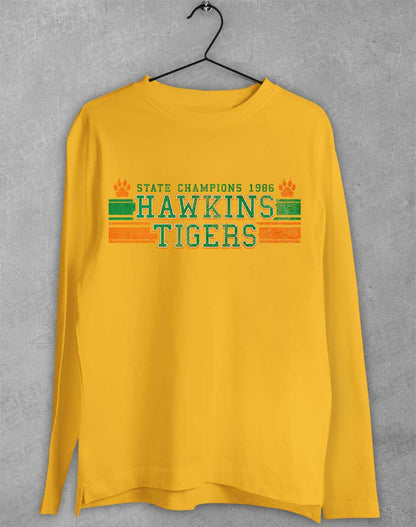 Gold - Hawkins Tigers State Champs 1986 Long Sleeve T-Shirt