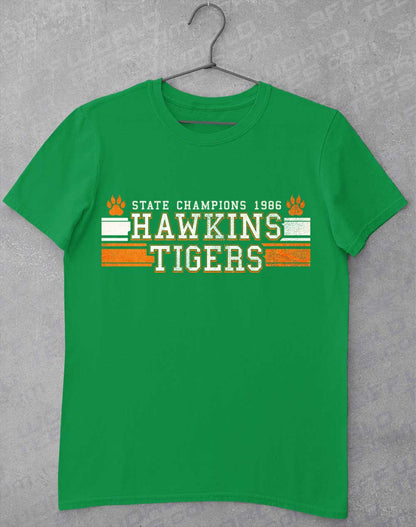 Irish Green - Hawkins Tigers State Champs 1986 T-Shirt