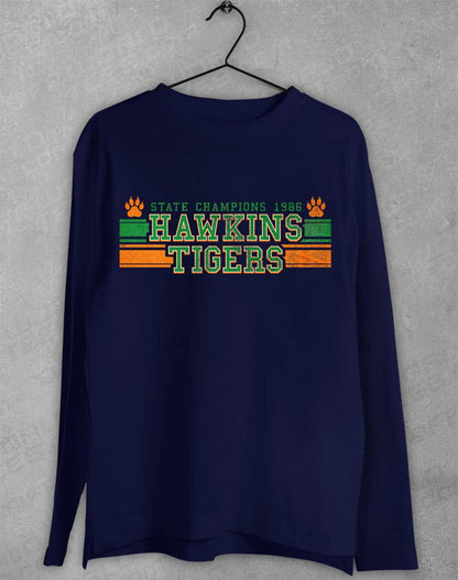 Navy - Hawkins Tigers State Champs 1986 Long Sleeve T-Shirt