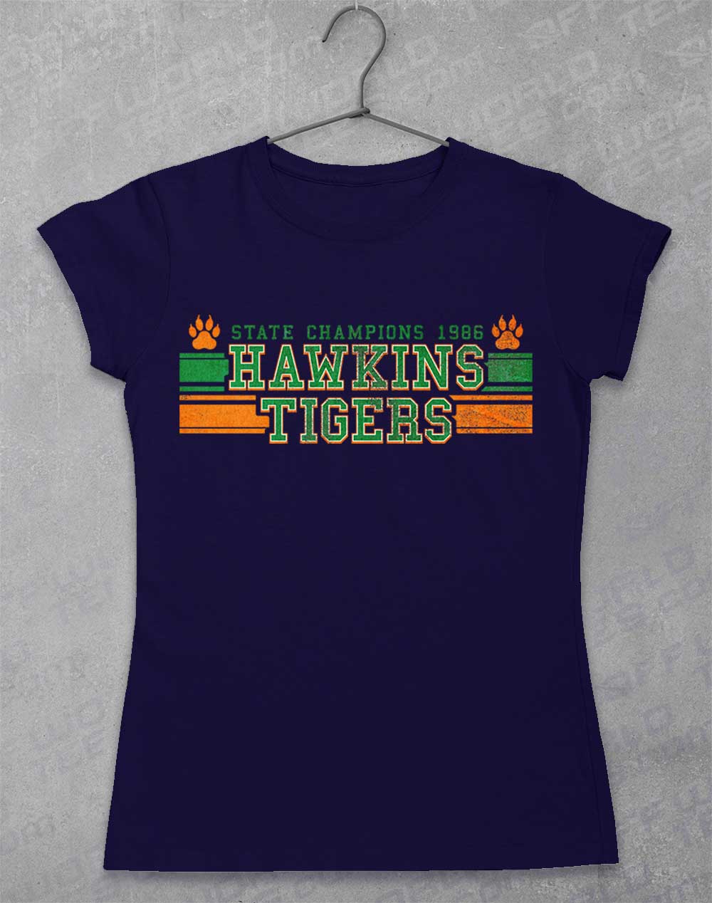 Navy - Hawkins Tigers State Champs 1986 Women's T-Shirt