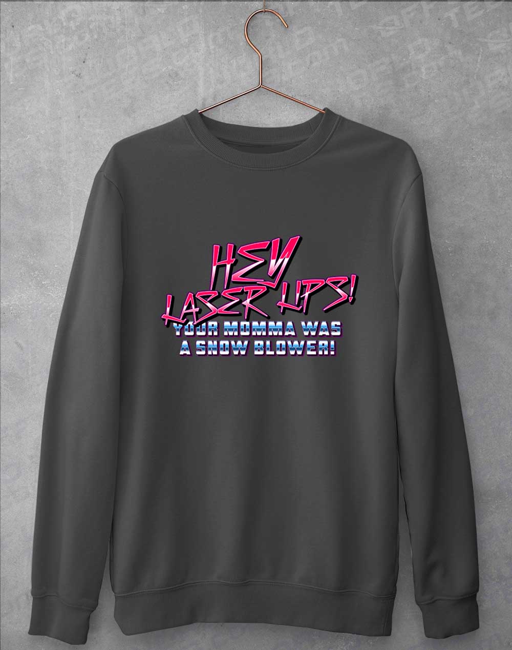 Charcoal - Hey Laser Lips Sweatshirt