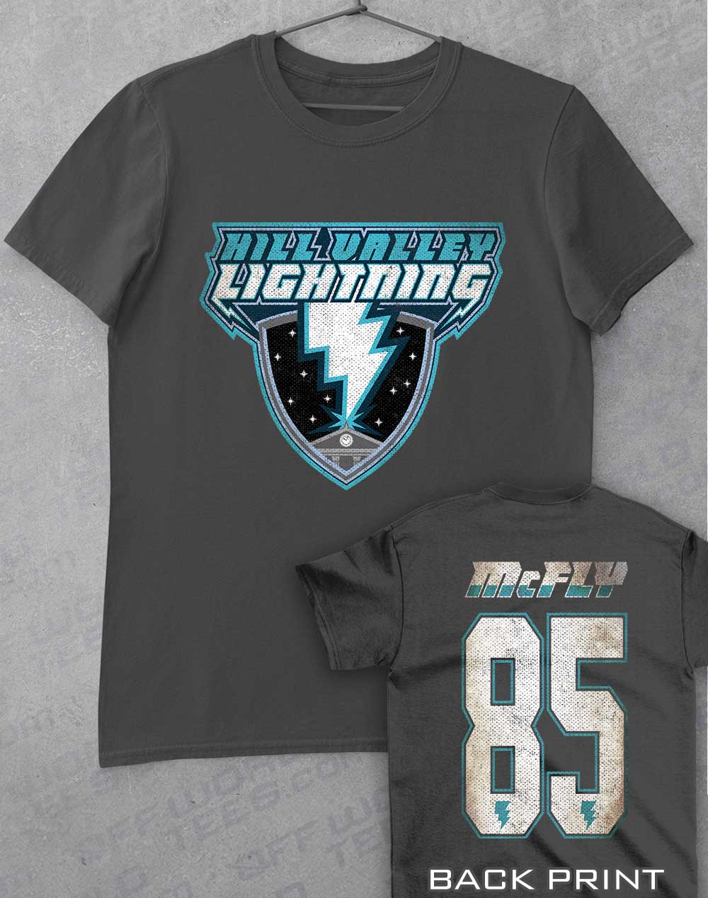 Charcoal - Hill Valley Lightning T-Shirt