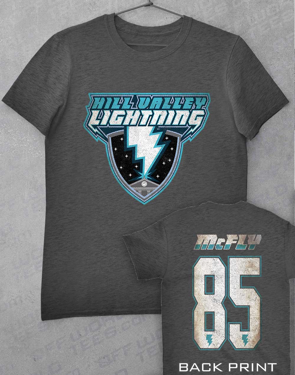 Dark Heather - Hill Valley Lightning T-Shirt