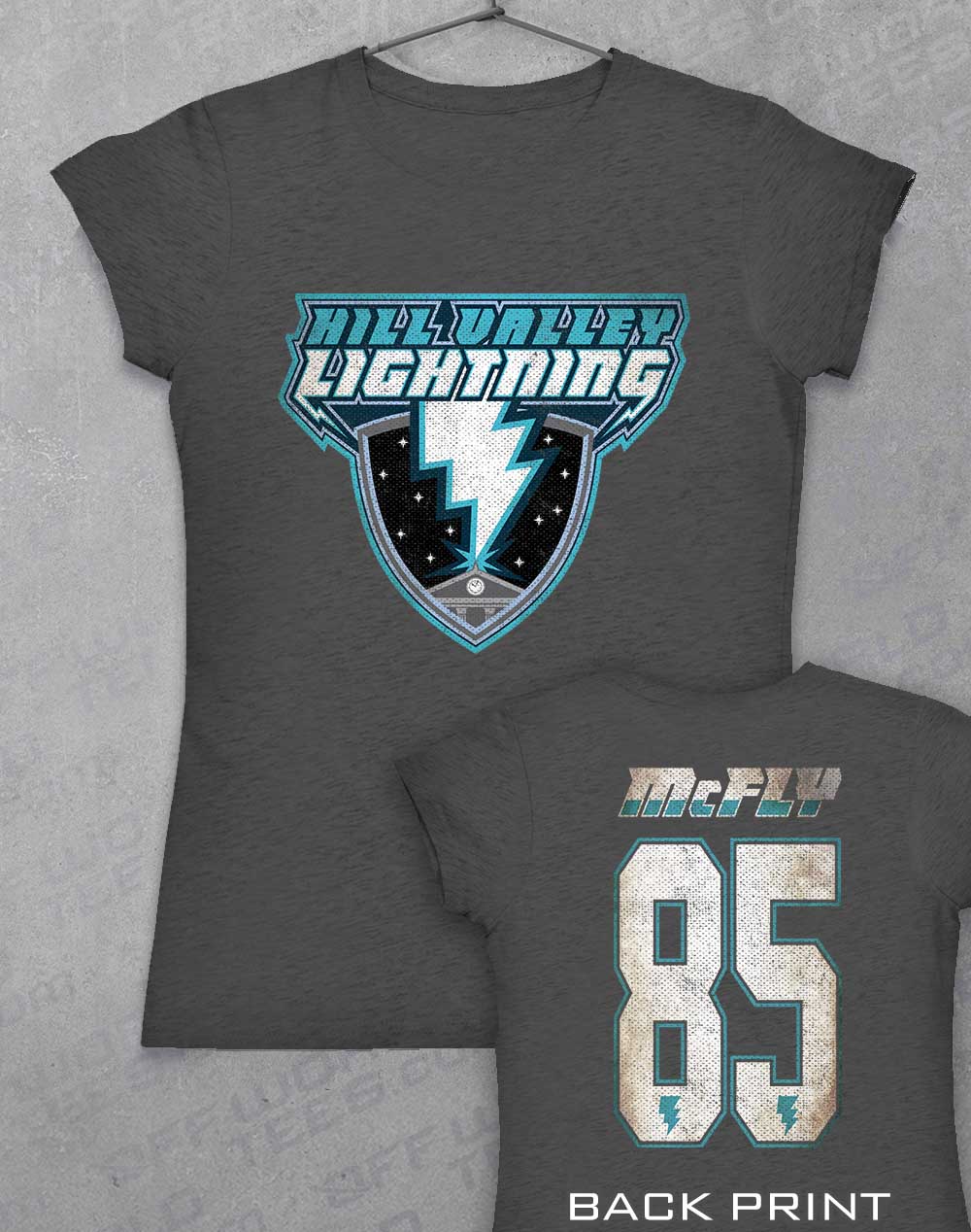 Dark Heather - Hill Valley Lightning Women's T-Shirt