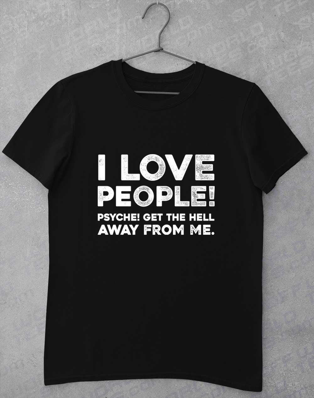 Black - I Love People T-Shirt