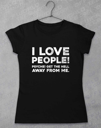 Black - I Love People Women's T-Shirt