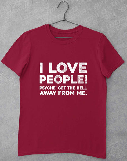 Cardinal Red - I Love People T-Shirt