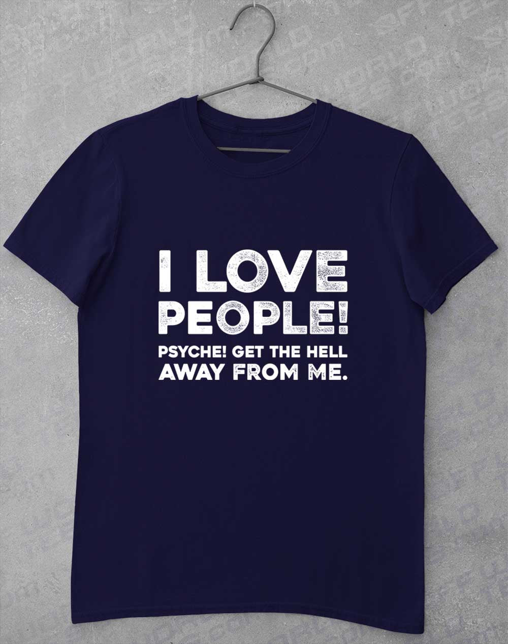 Navy - I Love People T-Shirt