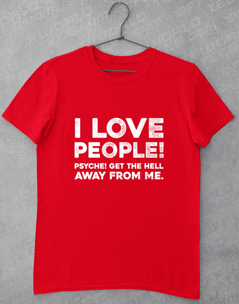 Red - I Love People T-Shirt