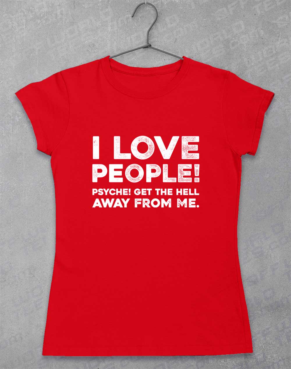 Red - I Love People Women's T-Shirt