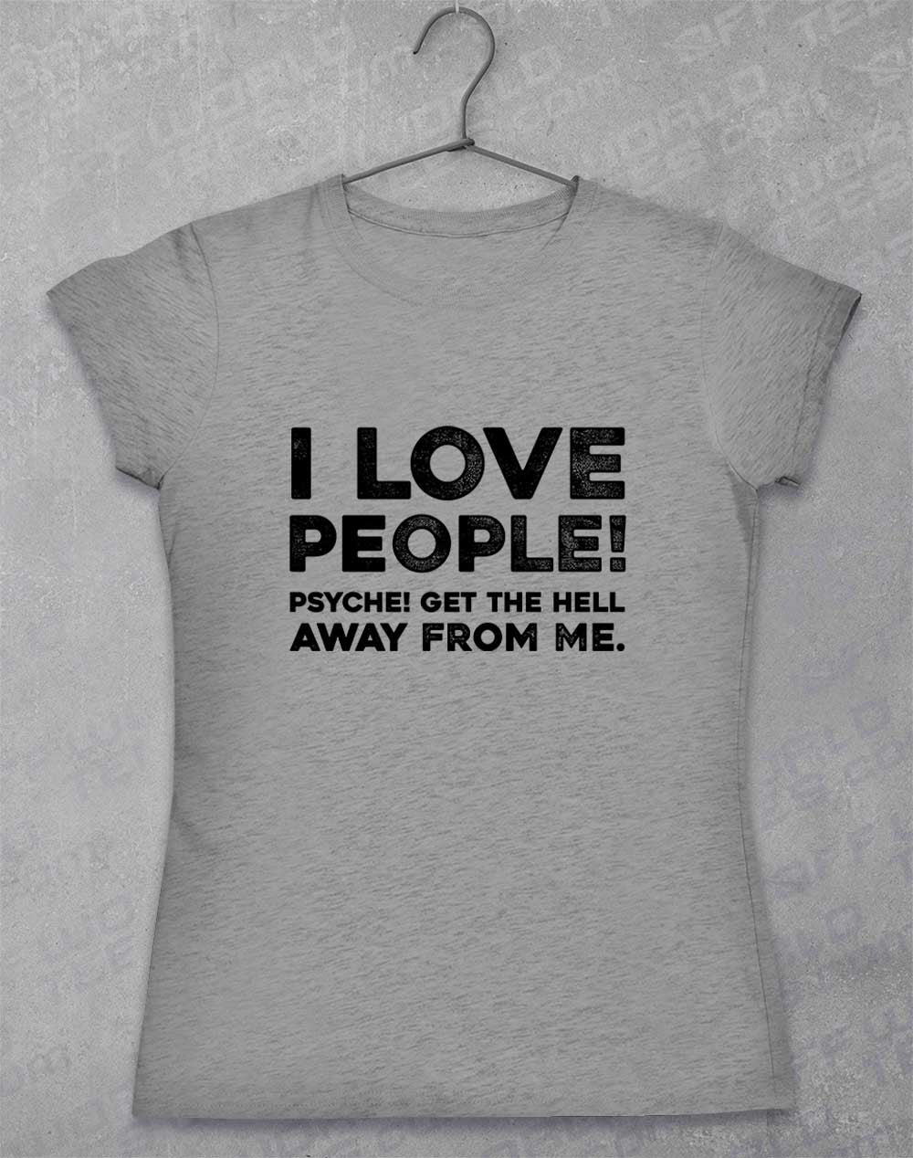 Sport Grey - I Love People Women's T-Shirt