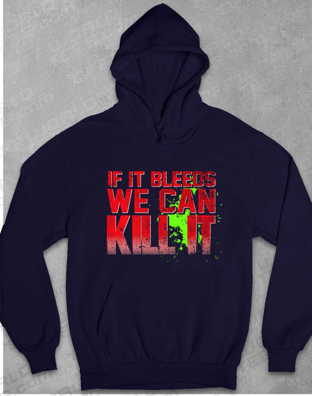 Oxford Navy - If It Bleeds We Can Kill It Hoodie