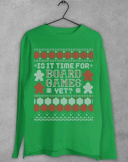 Is It Time For Board Games Long Sleeve T-Shirt