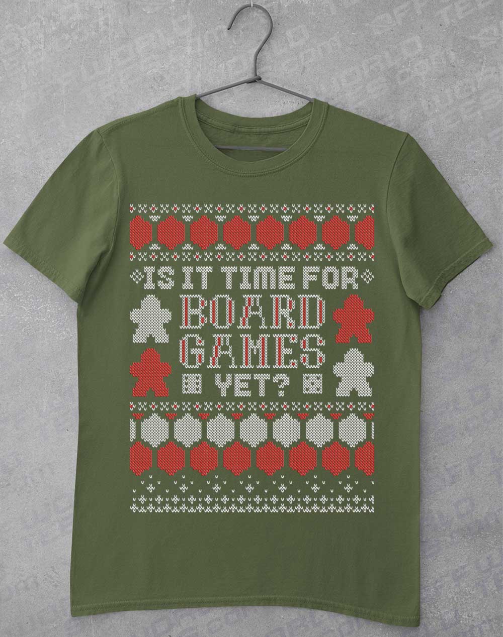 Military Green - Is It Time For Board Games T-Shirt