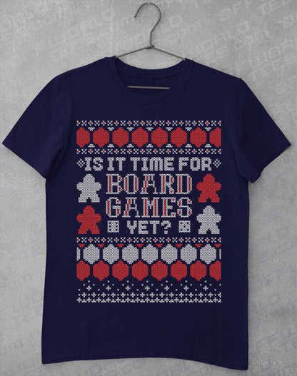 Navy - Is It Time For Board Games T-Shirt