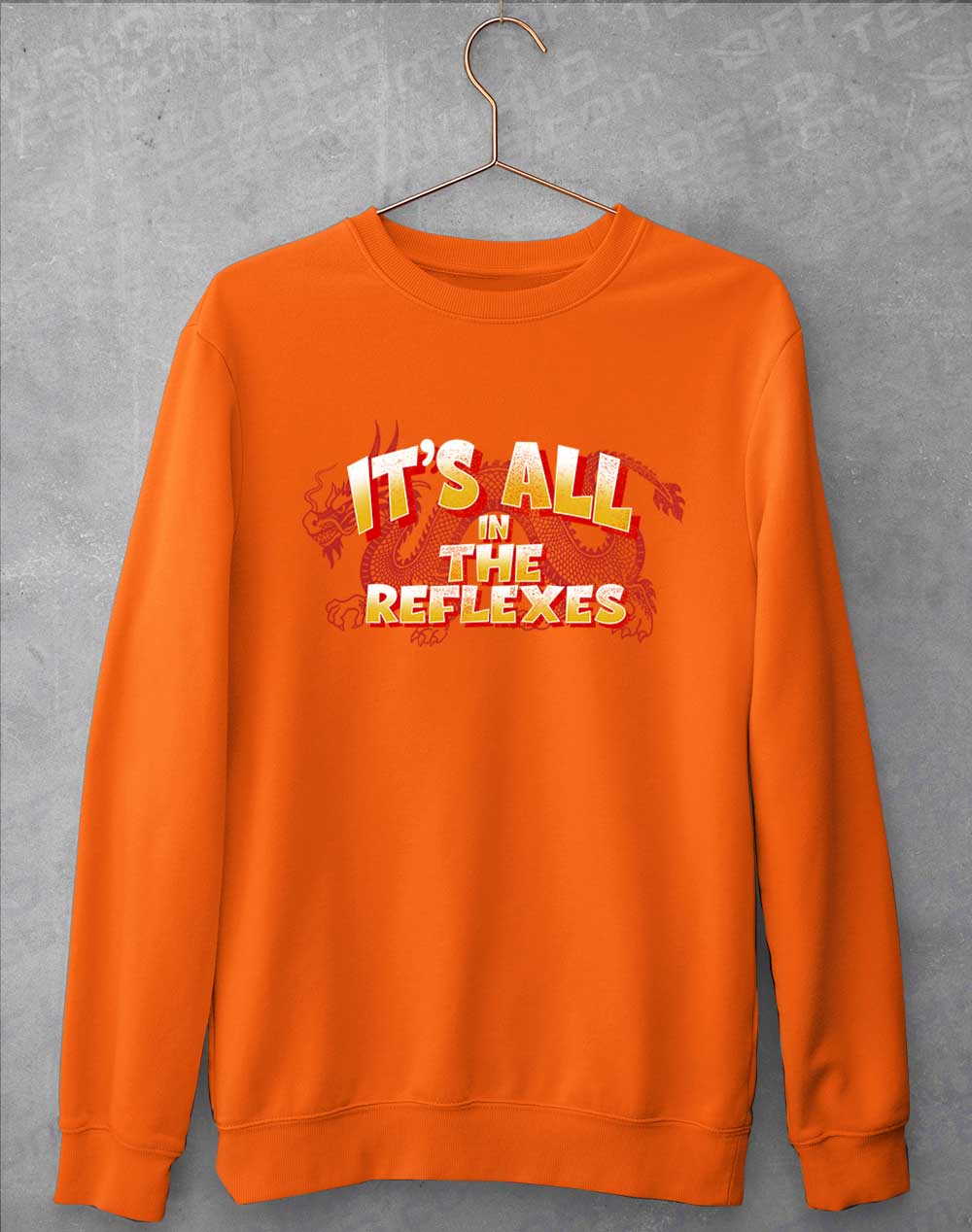 Orange Crush - It's All in the Reflexes Sweatshirt