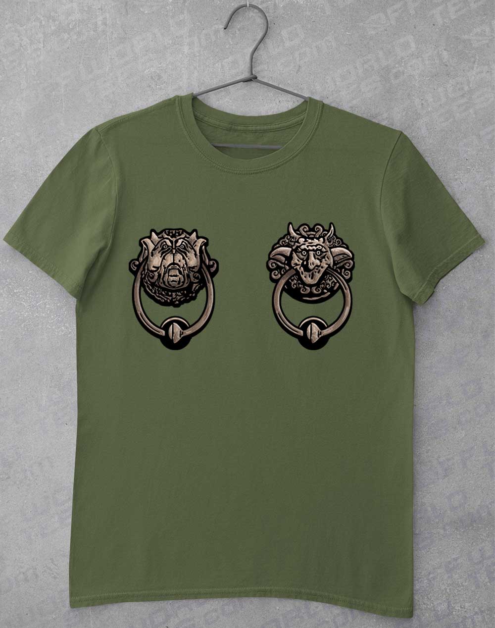 Military Green - Knockers T-Shirt