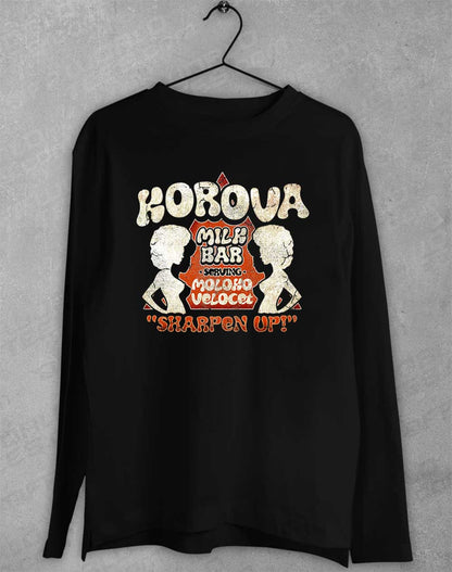 Black - Korova Milk Bar Long Sleeve T-Shirt