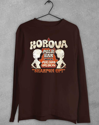 Dark Chocolate - Korova Milk Bar Long Sleeve T-Shirt