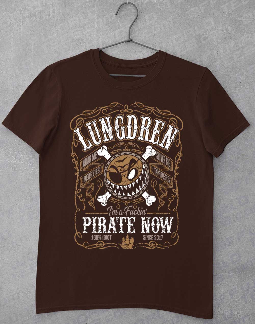 Dark Chocolate - LUNGDREN Pirate Now T-Shirt