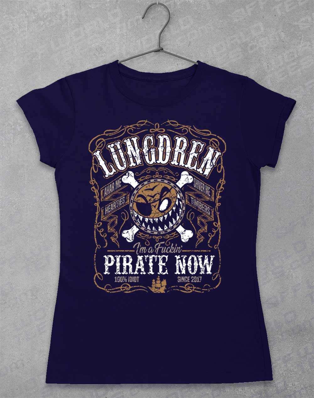 Navy - LUNGDREN Pirate Now Women's T-Shirt