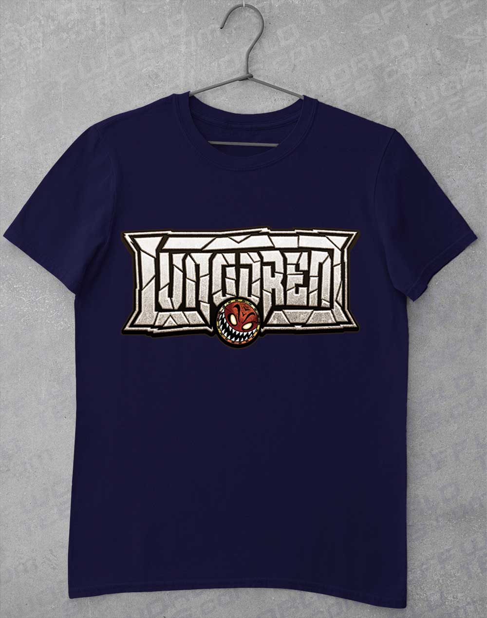 Navy - LUNGDREN Smashed Logo T-Shirt