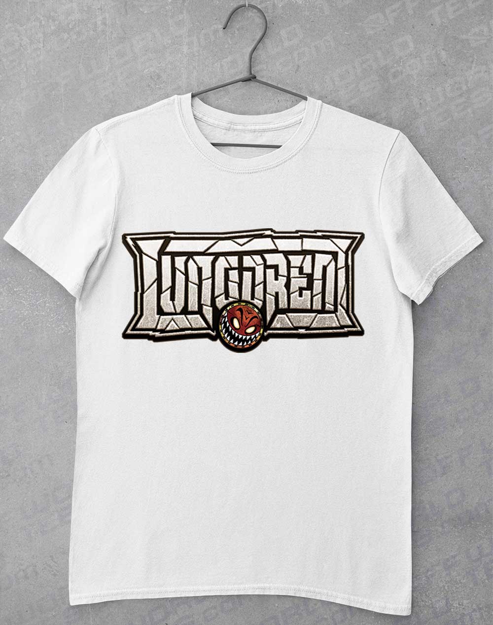 White - LUNGDREN Smashed Logo T-Shirt