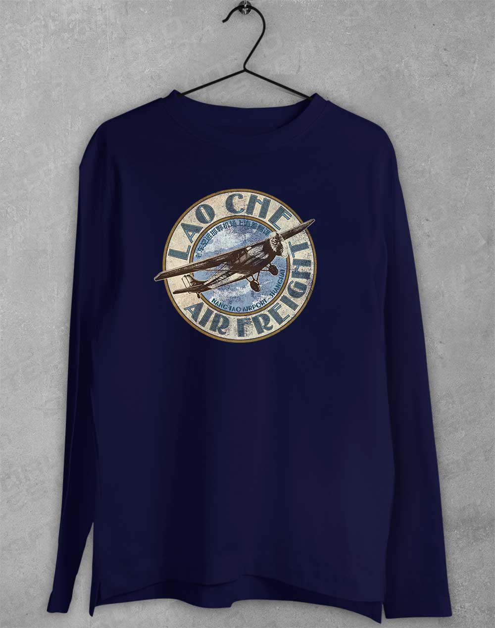 Navy - Lao Che Air Freight Long Sleeve T-Shirt