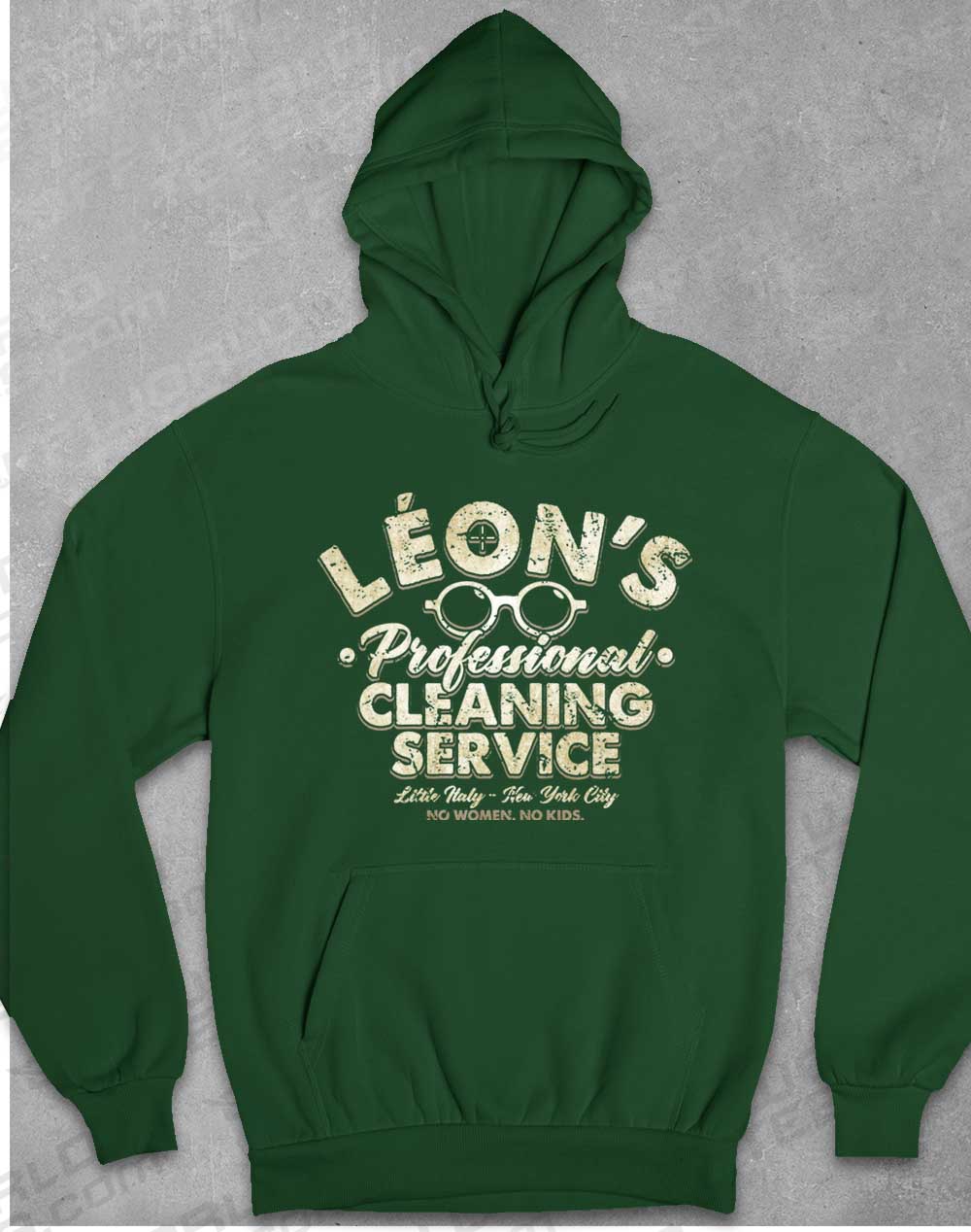 Bottle Green - Leon's Professional Cleaning Hoodie