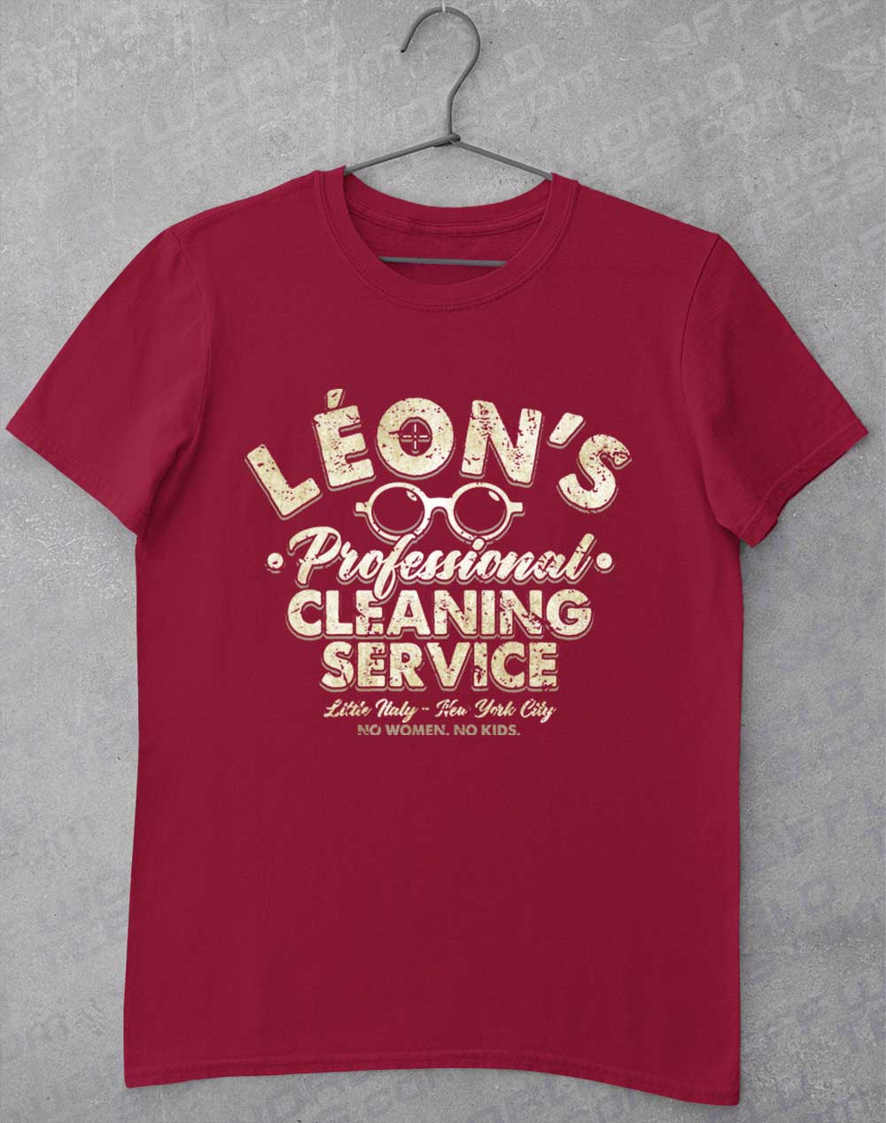 Cardinal Red - Leon's Professional Cleaning T-Shirt