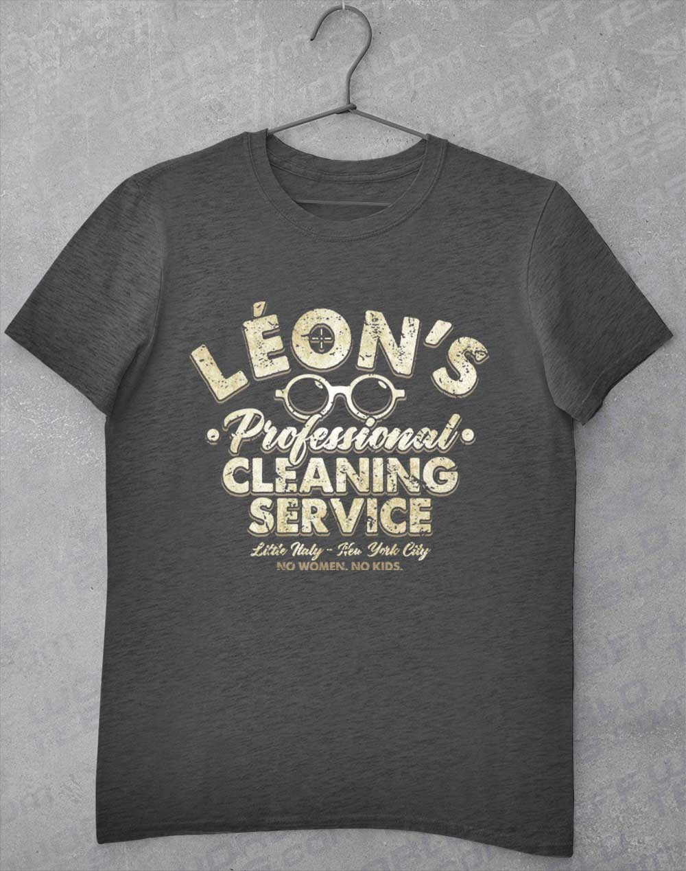 Dark Heather - Leon's Professional Cleaning T-Shirt