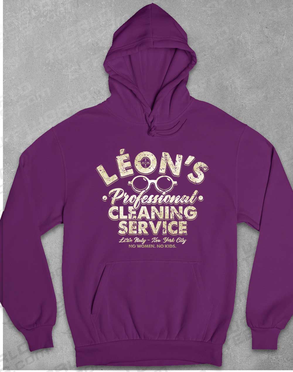 Plum - Leon's Professional Cleaning Hoodie
