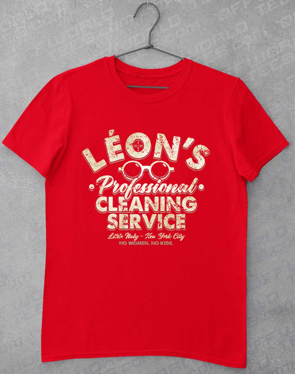 Red - Leon's Professional Cleaning T-Shirt