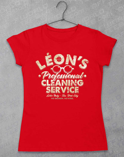 Red - Leon's Professional Cleaning Women's T-Shirt