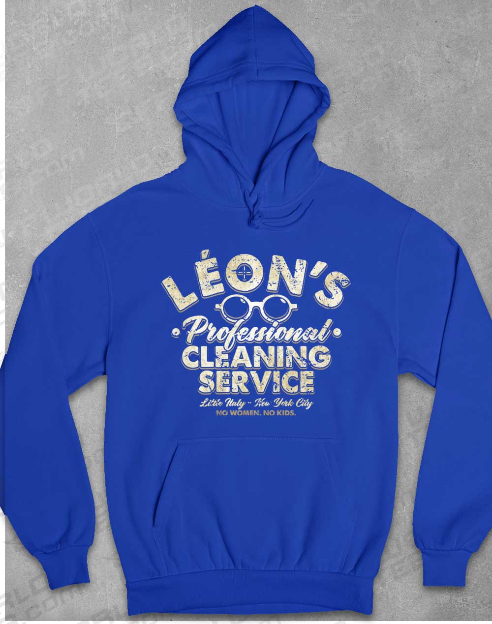 Royal Blue - Leon's Professional Cleaning Hoodie