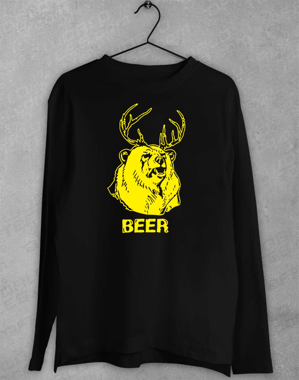 Black - Mac's Beer Long Sleeve T-Shirt