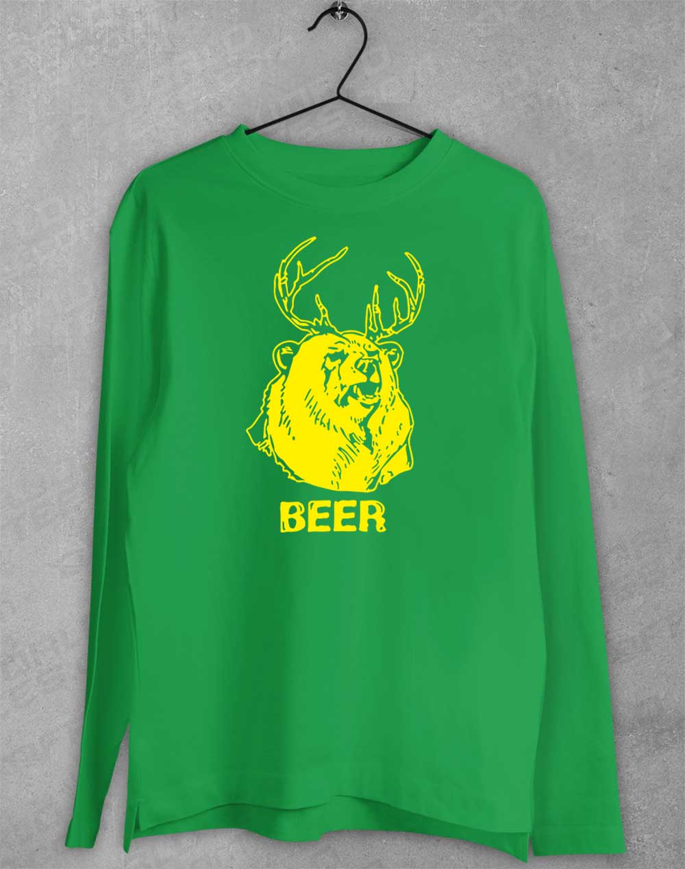Irish Green - Mac's Beer Long Sleeve T-Shirt