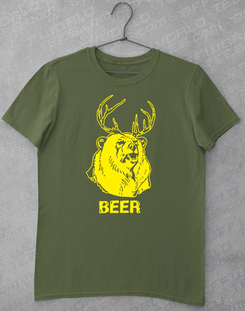 Military Green - Mac's Beer T-Shirt