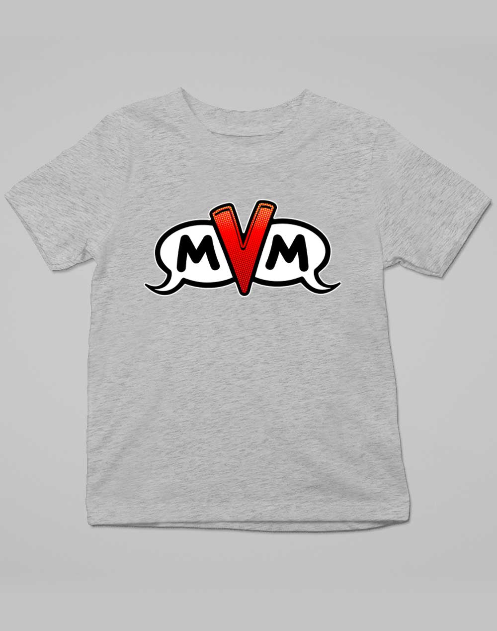 Grey Marl - MvM Logo Kids T-Shirt
