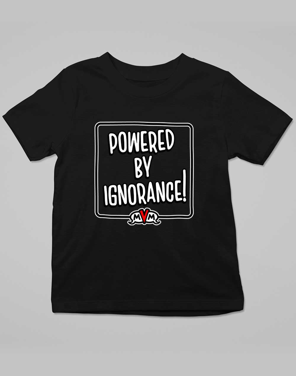 Deep Black - MvM Powered by Ignorance Kids T-Shirt